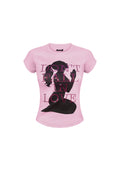 DON'T FALL IN LOVE RHINESTONE BABY TEE BABY PINK