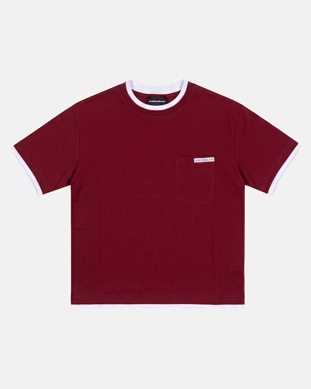 DOUBLE TEE BURGUNDY