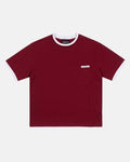 DOUBLE TEE BURGUNDY