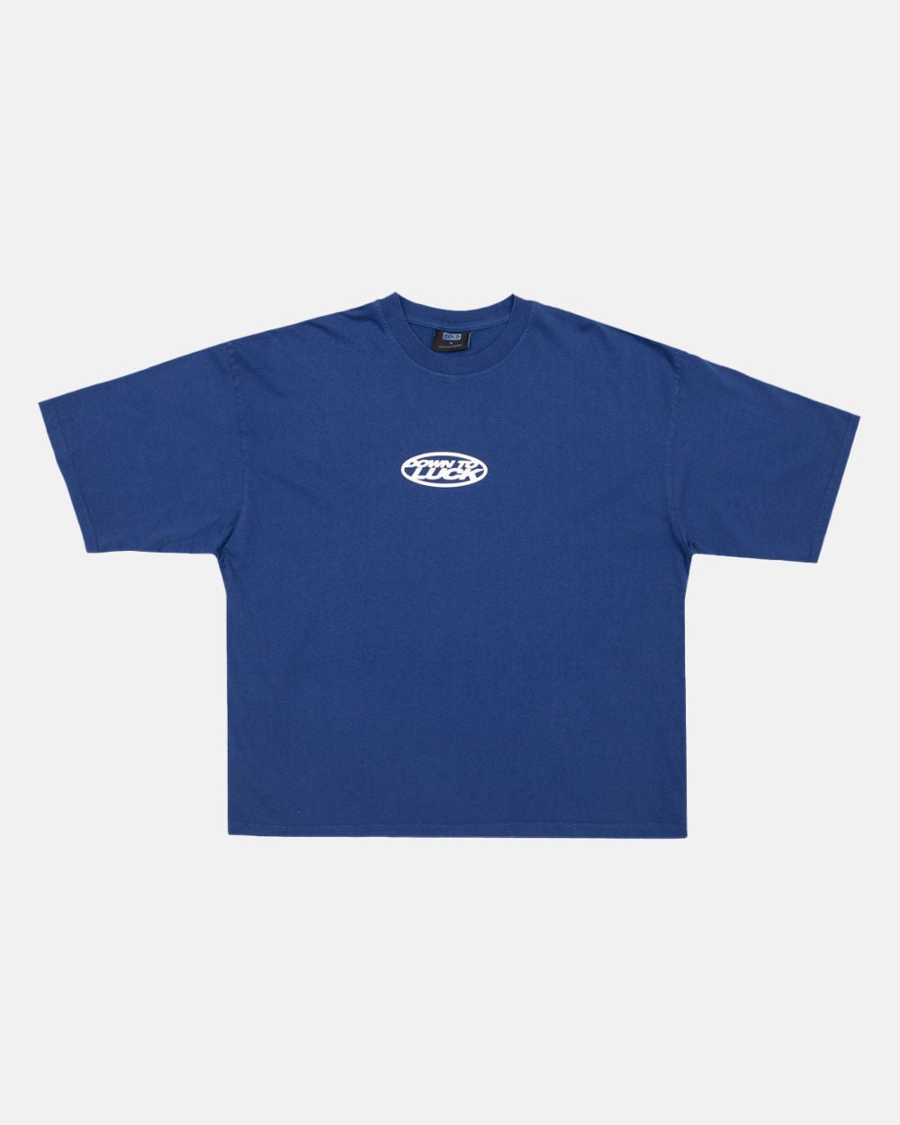 DOWN TO LUCK TEE BRIGHT BLUE