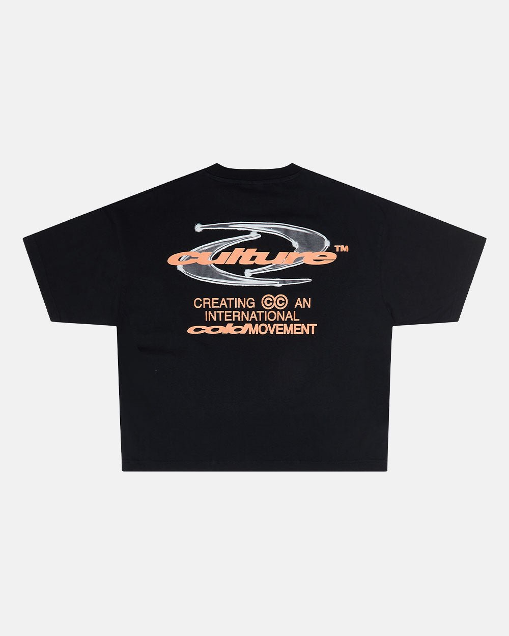 DYNAMIC TEE BLACK AND ORANGE