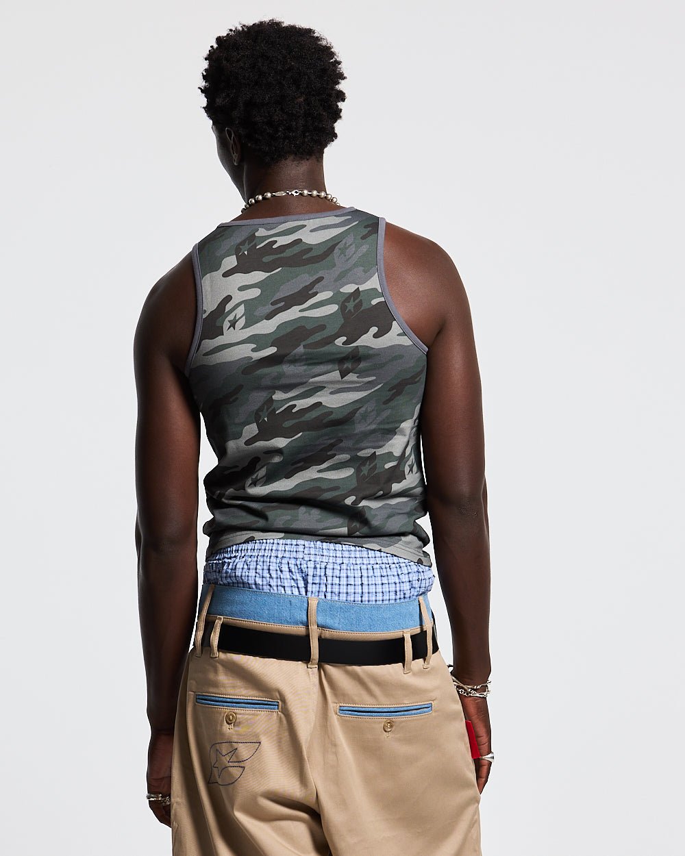 ESSENTIAL TANK TOP CAMO GREY