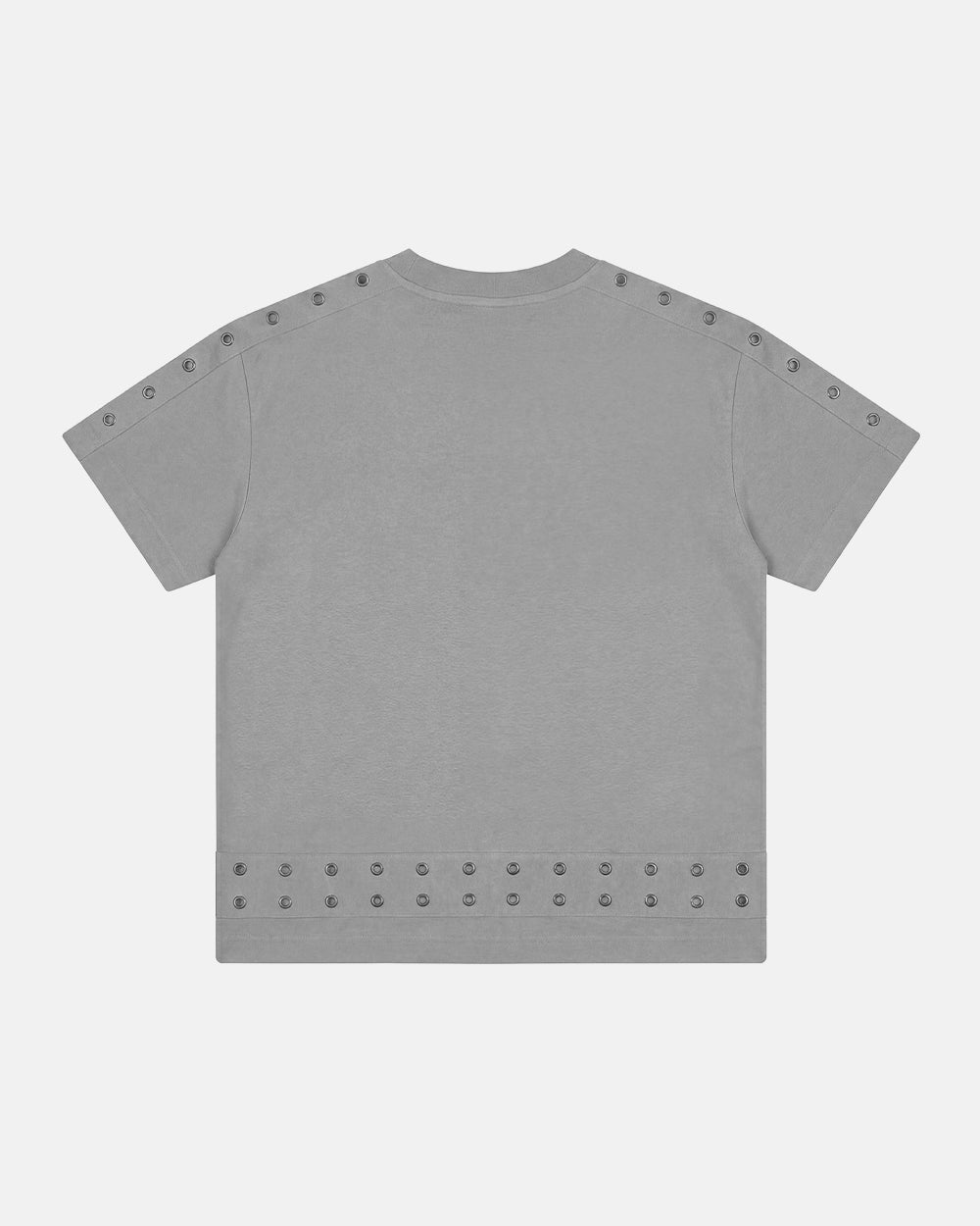 EYELET TEE LIGHT GREY
