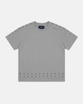EYELET TEE LIGHT GREY