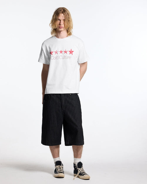 FIVE STARS TEE WHITE
