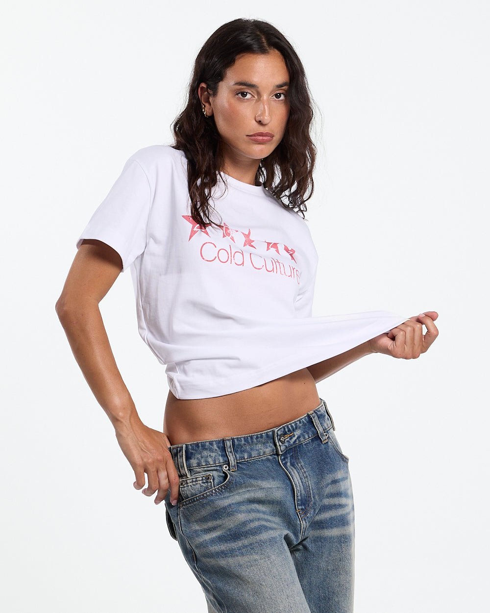 FIVE STARS TEE WHITE