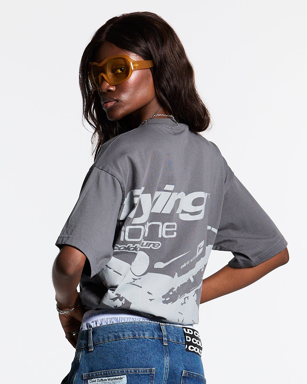 FLYING HOME TEE DOVE GREY