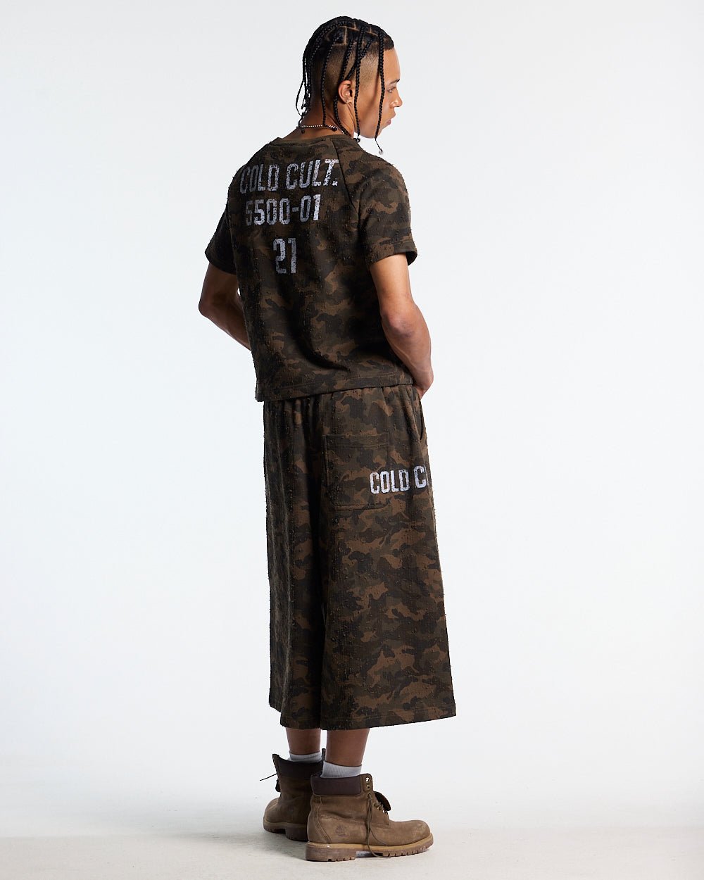 FRONT LINE TEE GREEN