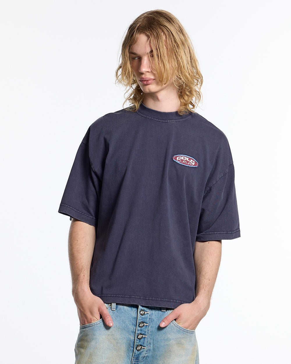 FULL ON WASHED TEE BLUE