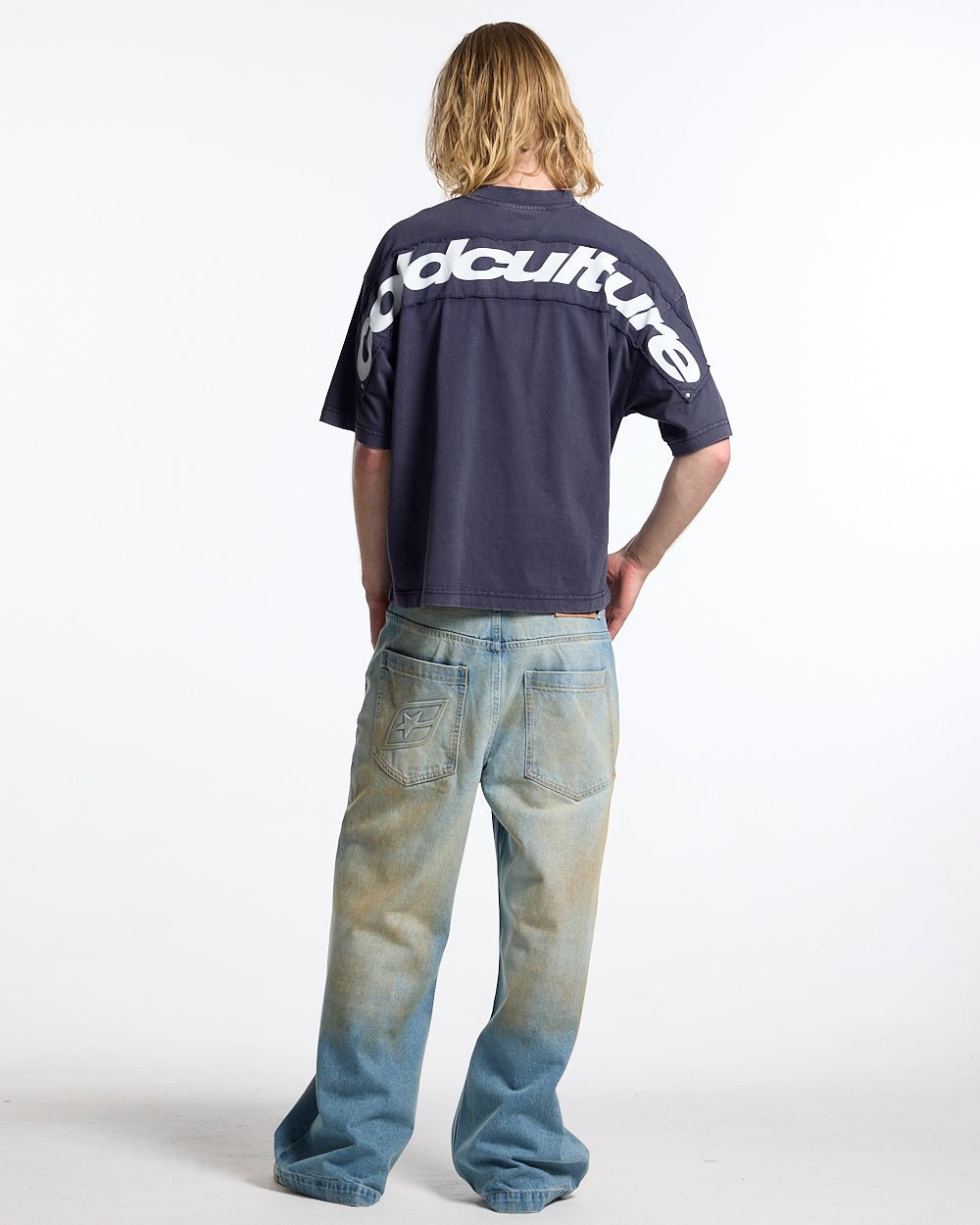 FULL ON WASHED TEE BLUE