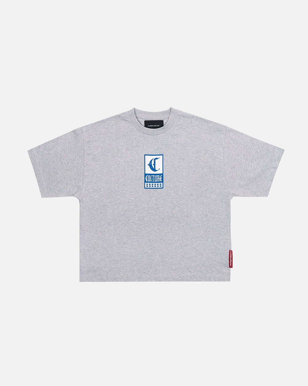 GOTHIC CURVED TEE GREY