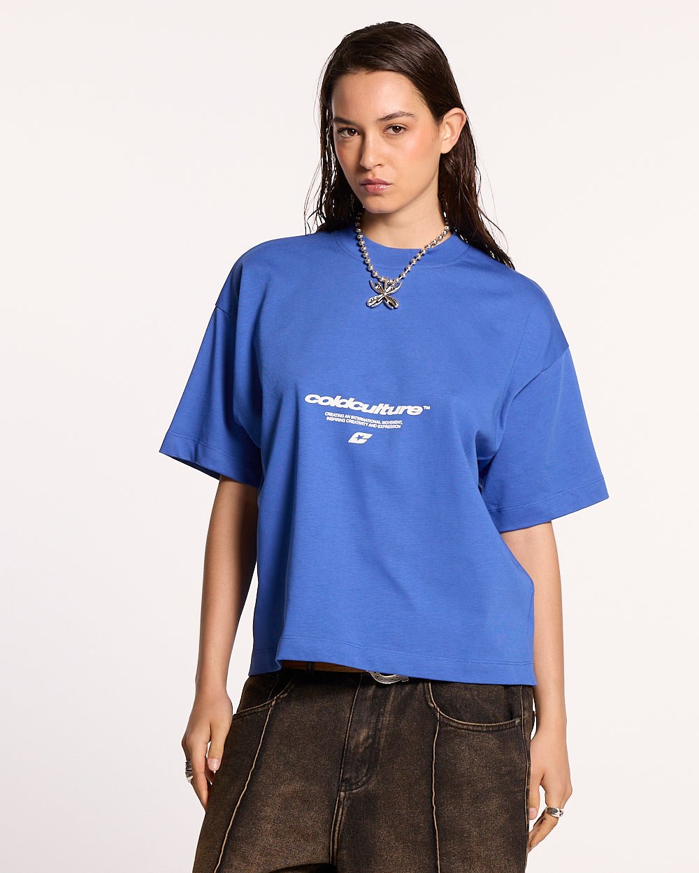 LET'S BOUNCE TEE BLUE