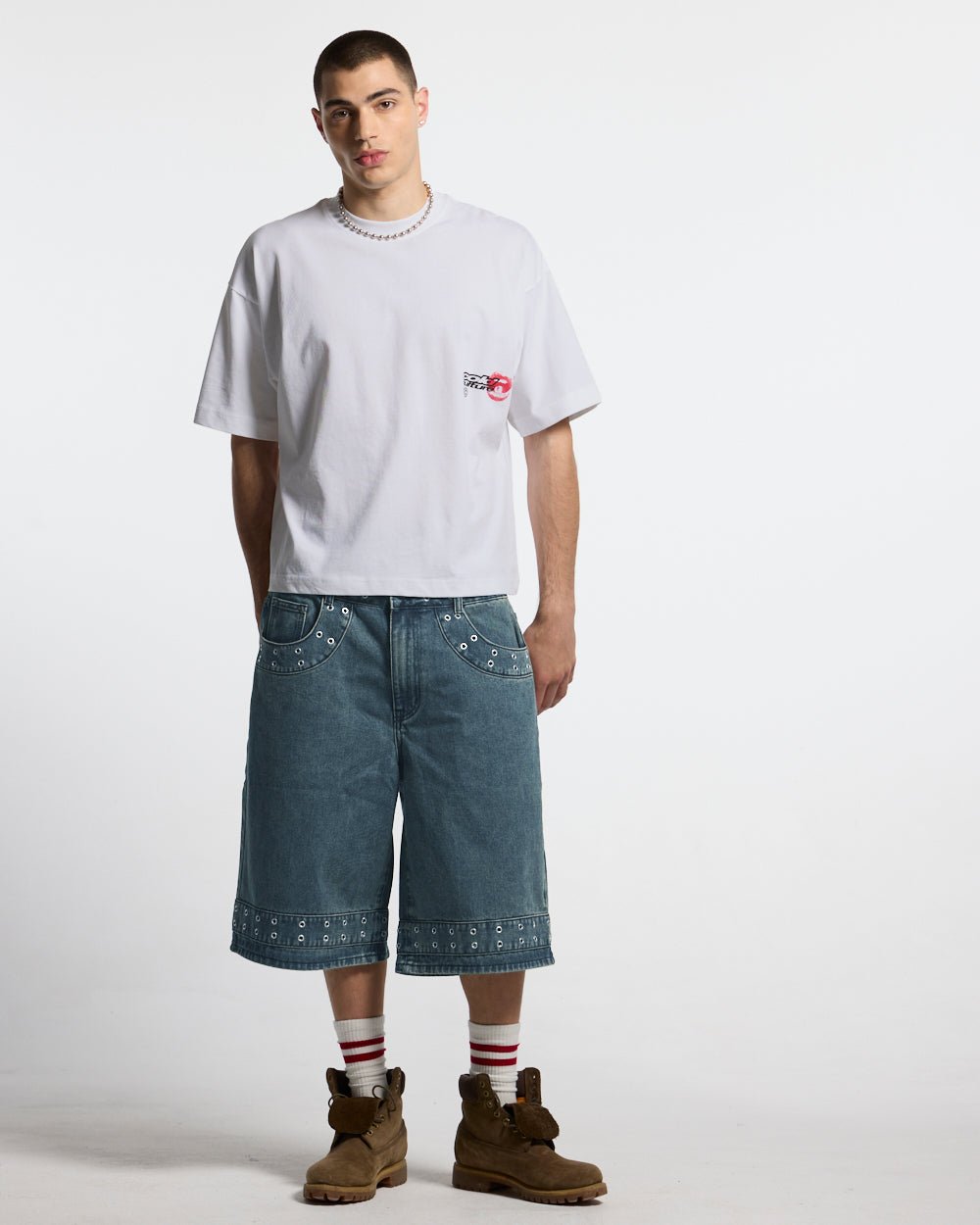 LIP COMBO TEE WHITE