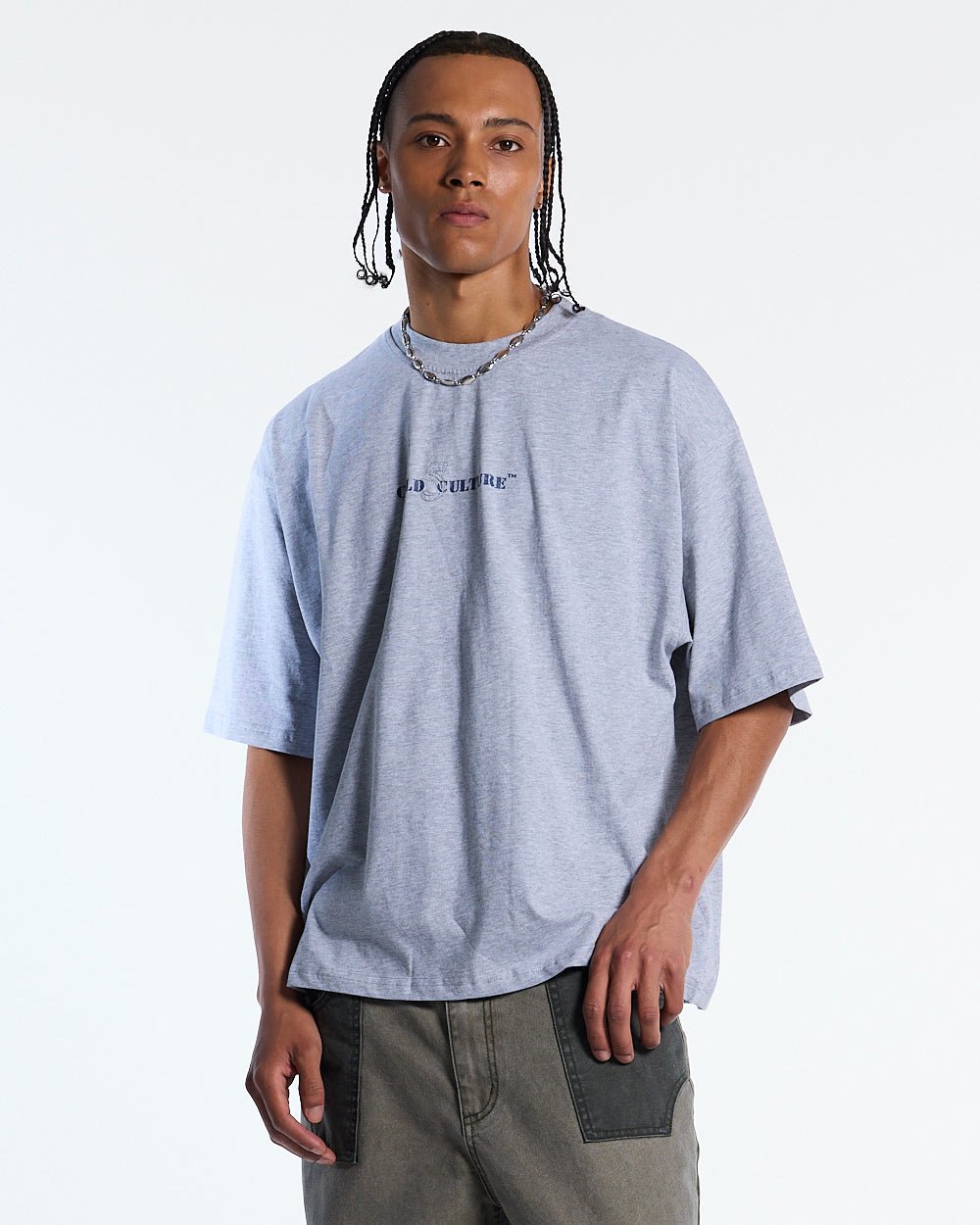 MARINE 55 TEE HEATHER GREY