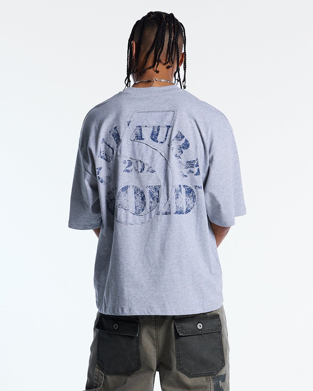 MARINE 55 TEE HEATHER GREY
