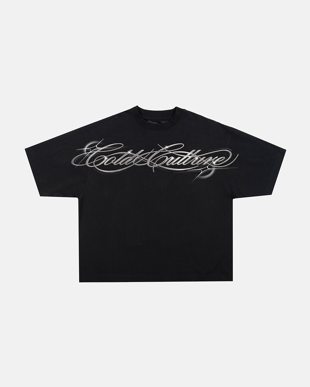METAL SCRIPT TEE BLACK
