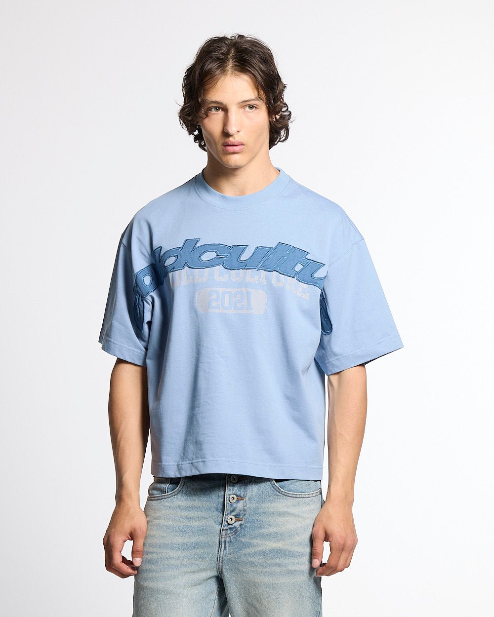 MIX MATCH TEE BLUE