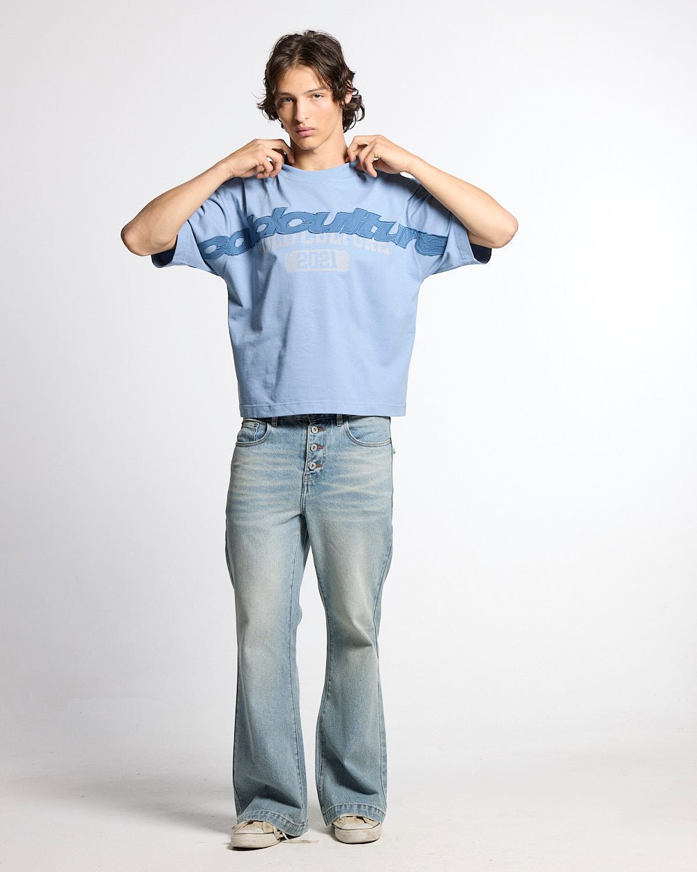 MIX MATCH TEE BLUE