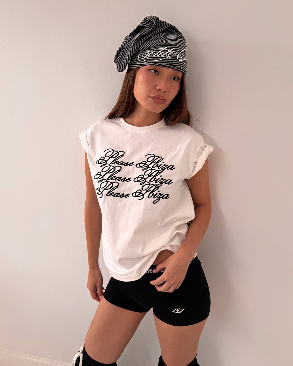 PLEASE IBIZA TEE WHITE