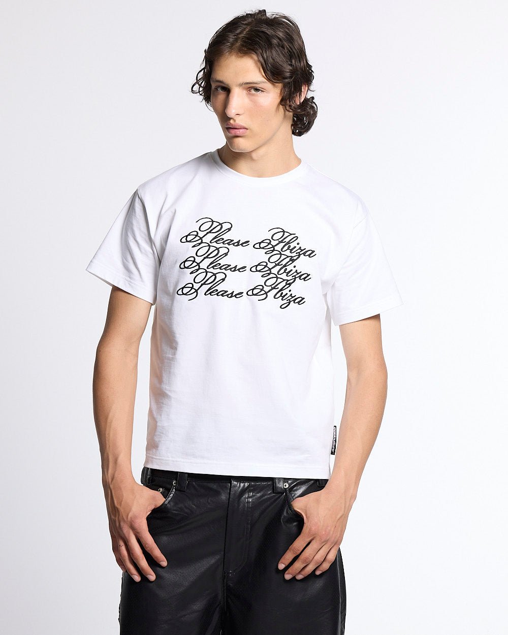 PLEASE IBIZA TEE WHITE