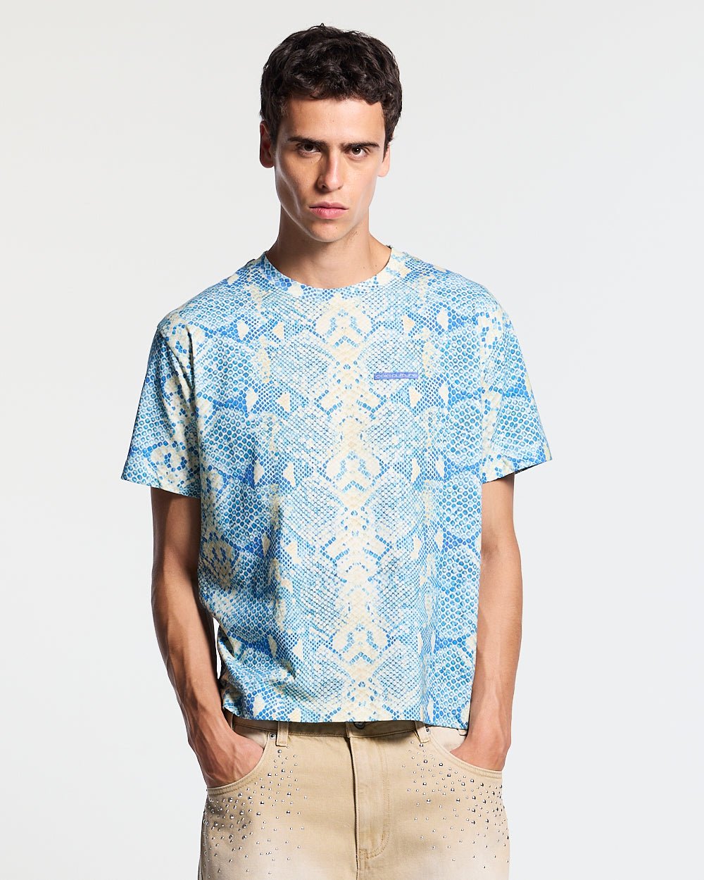 BLURRED TEE BLUE