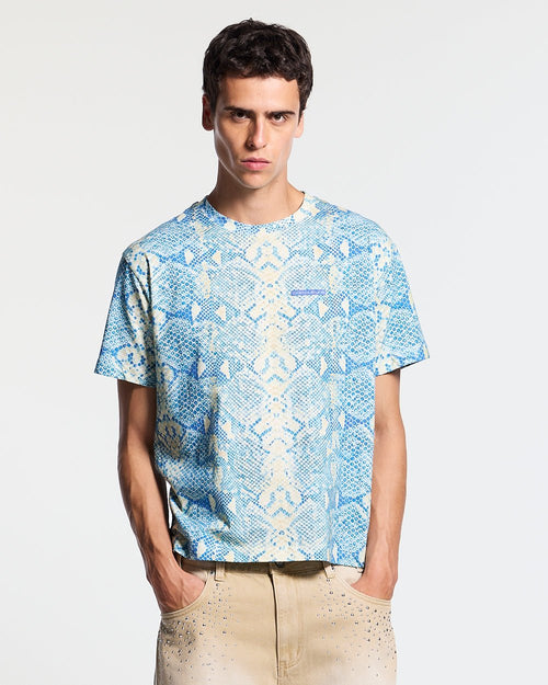 BLURRED TEE BLUE