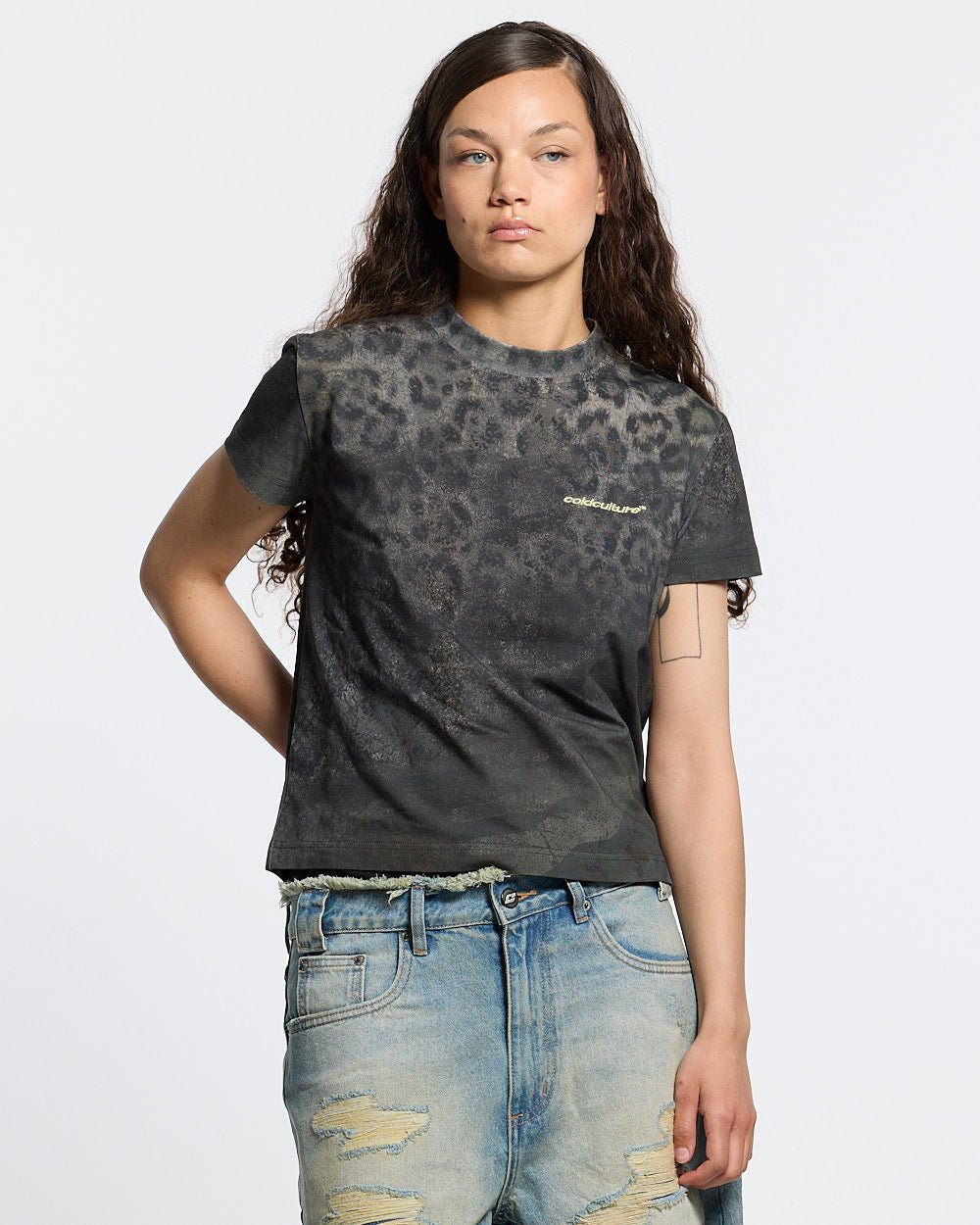 RICH FARMER TEE LEOPARD