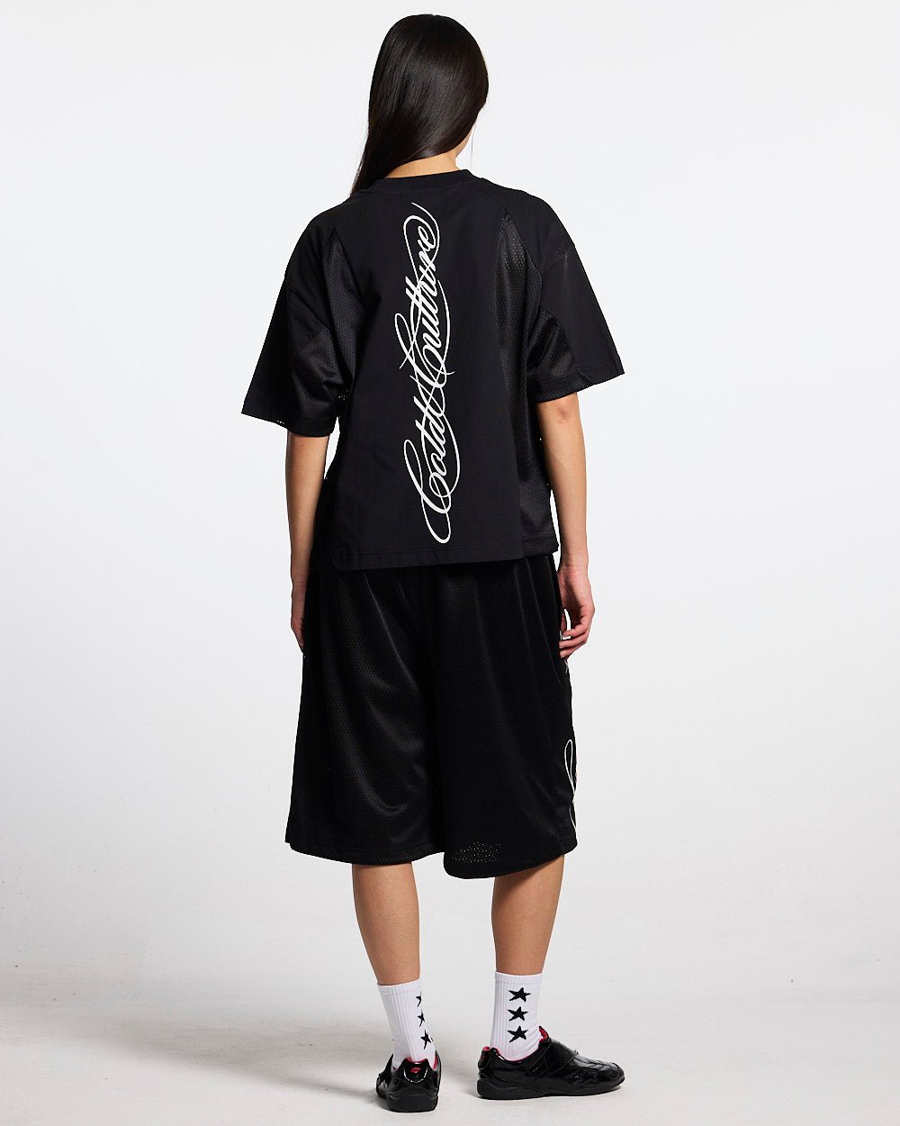 RIOT MESH TEE BLACK