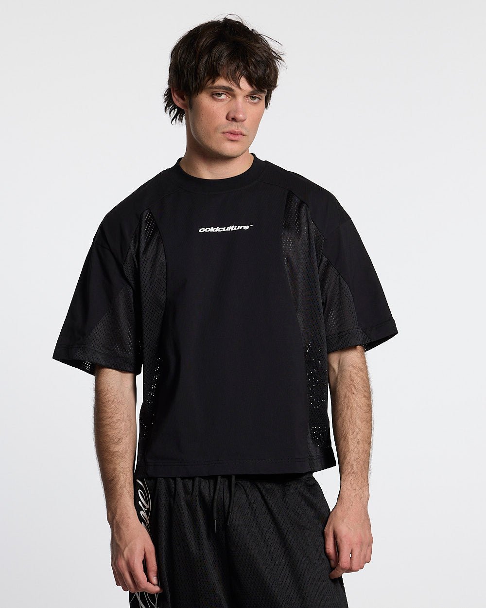 RIOT MESH TEE BLACK
