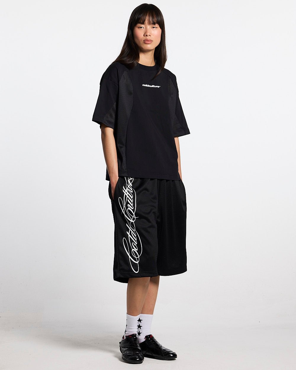 RIOT MESH TEE BLACK