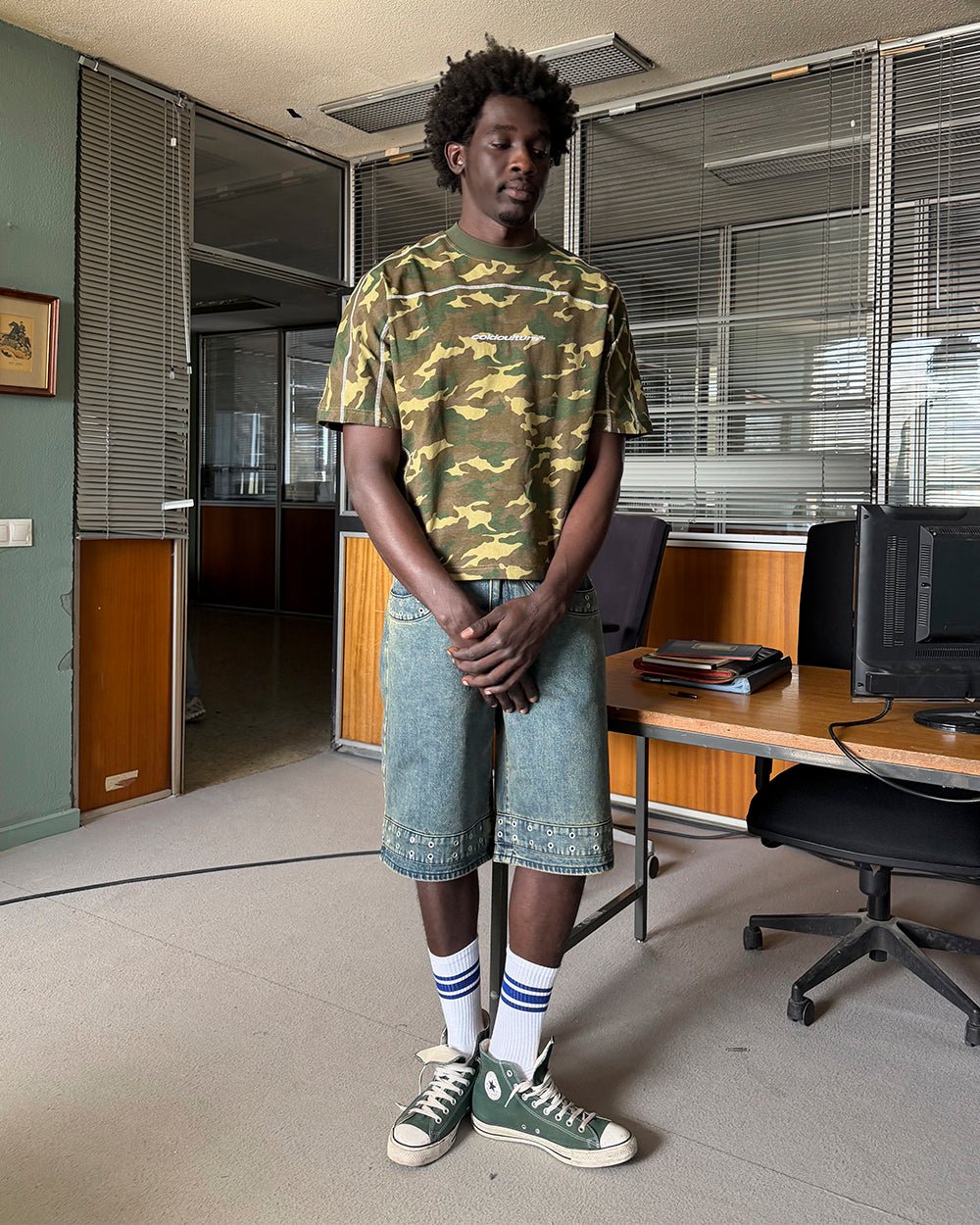 ROLLER TEE CAMO GREEN