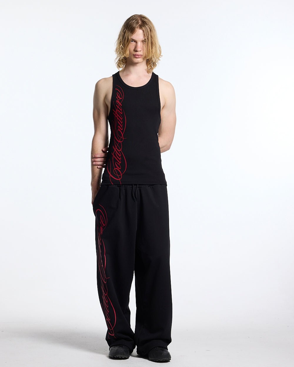 SCRIPT TANK TOP BLACK