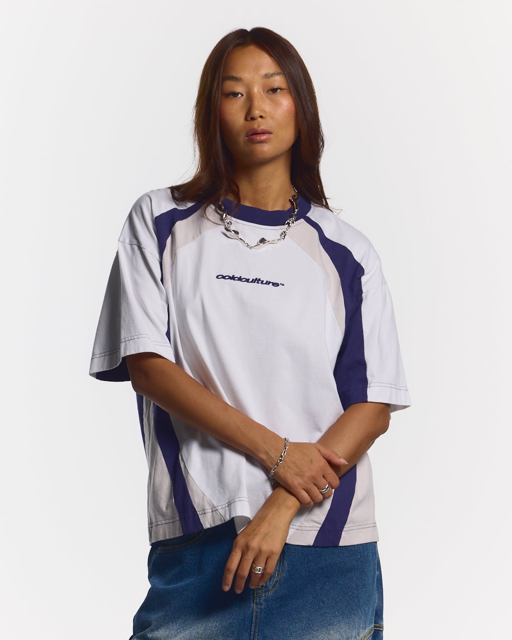 SPEED SPOKE TEE BLUE