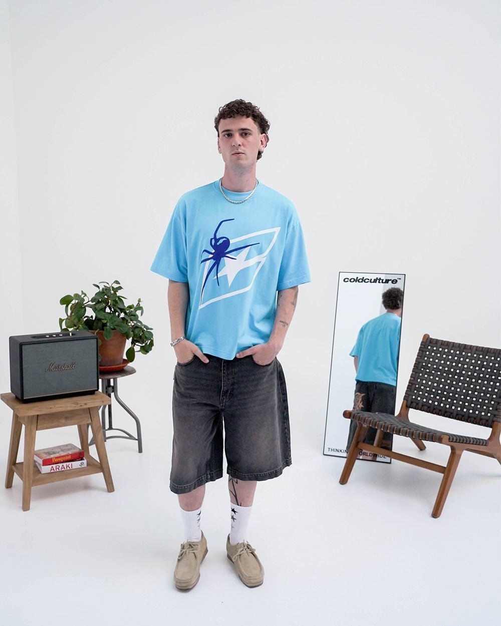 SPIDER TEE BLUE