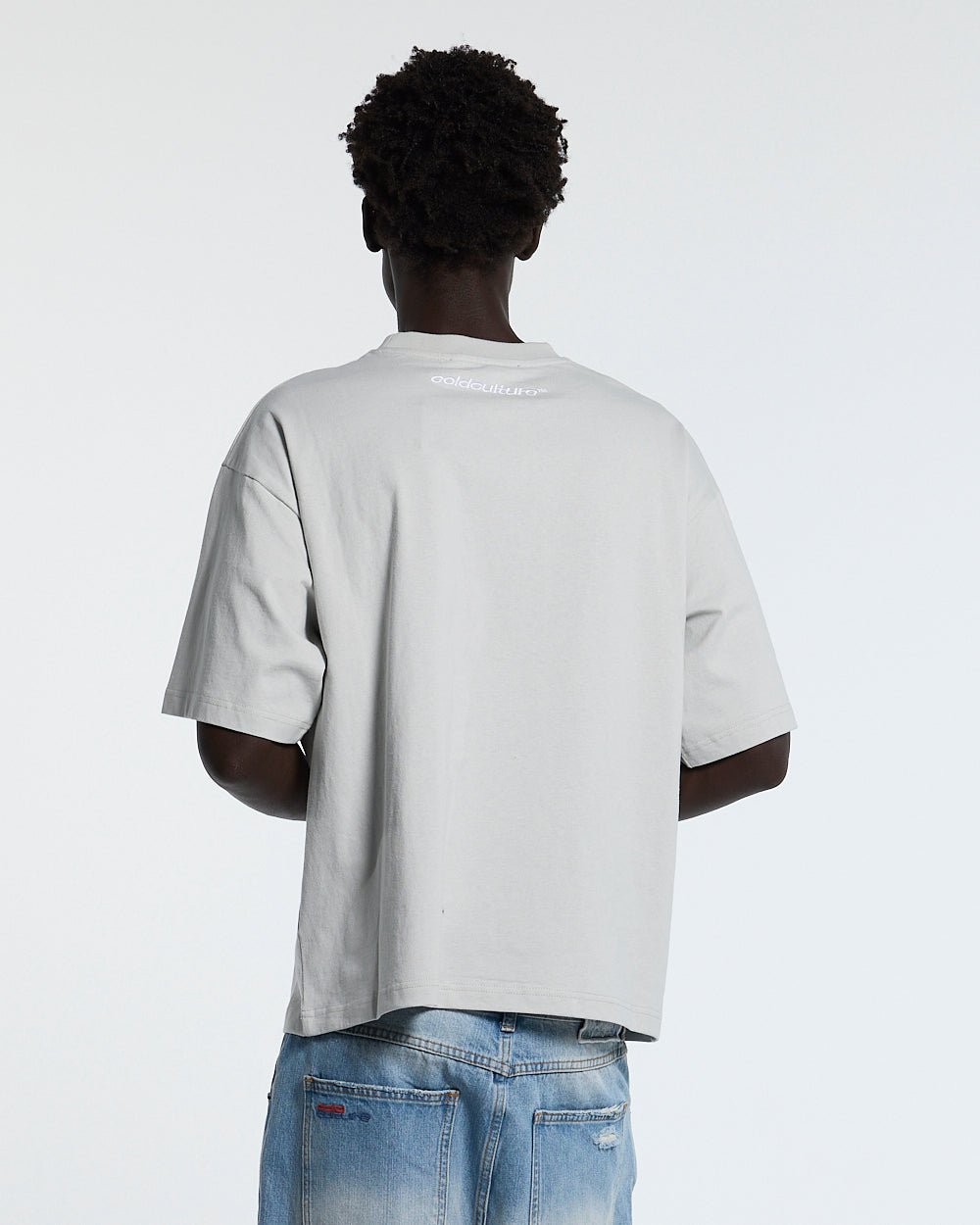 STARS TEE PALE GREY