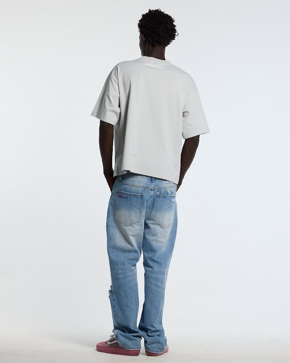 STARS TEE PALE GREY