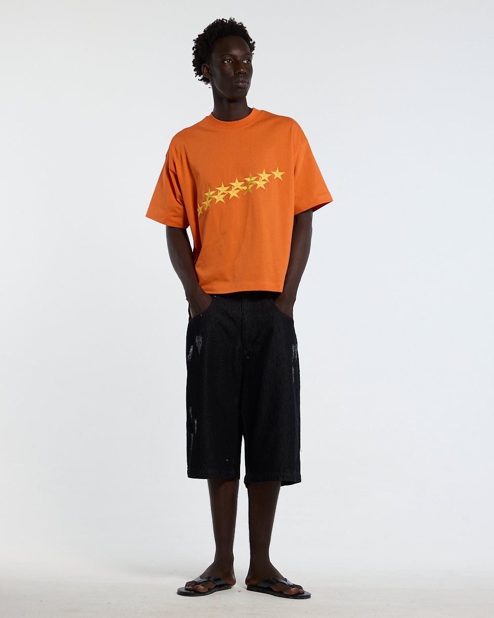 STARS TEE VIBRANT ORANGE