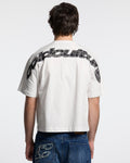 TARTAN CURVED TEE WHITE