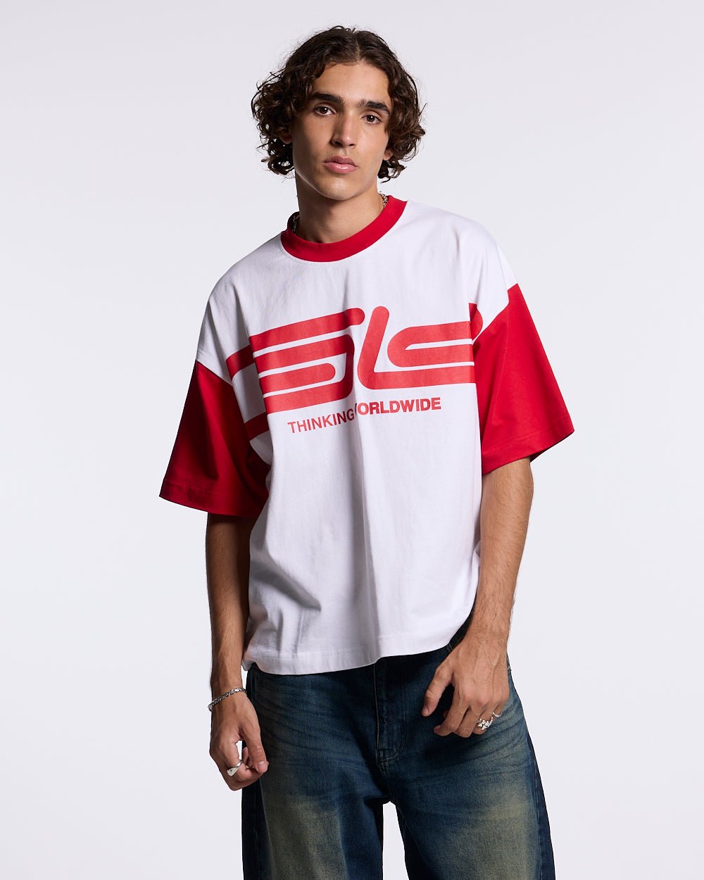 TEEN SPIRIT ERA TEE RED AND WHITE
