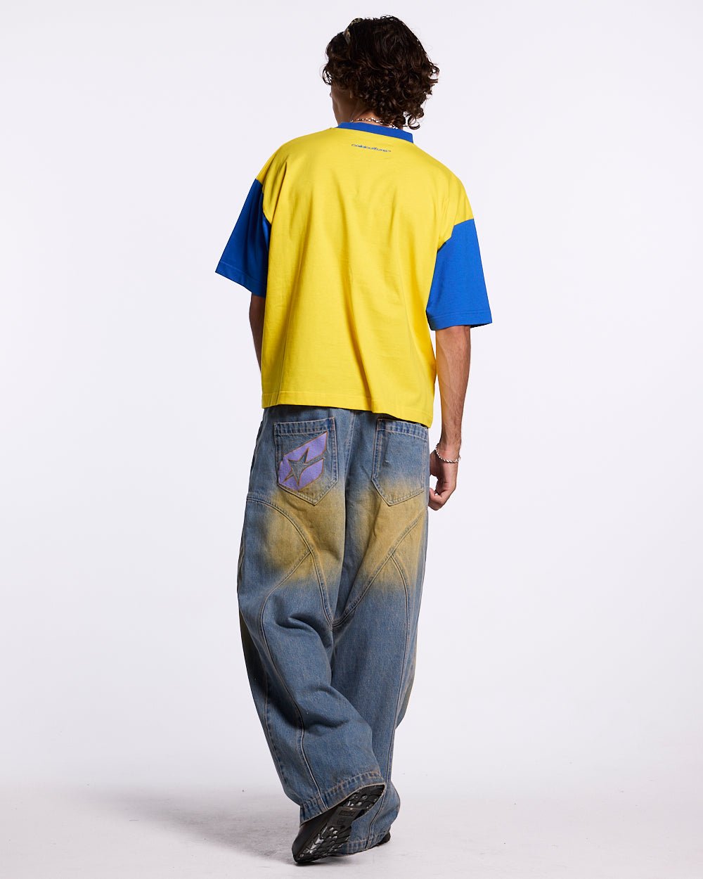TEEN SPIRIT ERA TEE YELLOW AND BLUE