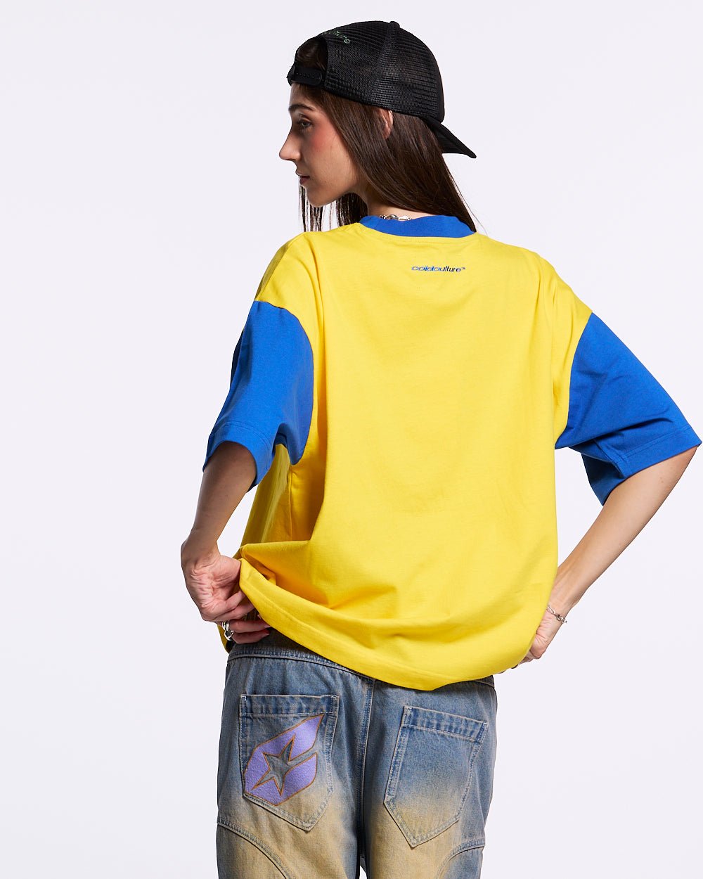 TEEN SPIRIT ERA TEE YELLOW AND BLUE